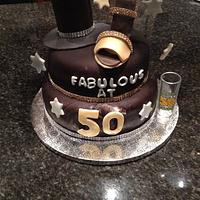 Fifty birthday cake