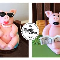Take a break with the piggy family and kitkat!