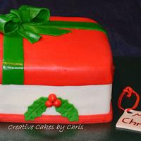 Christmas Gift Box Cake