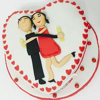 Wedding anniversary cake!