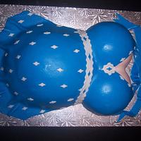 our first baby bump cake