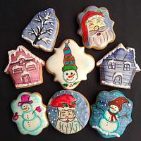 Santa, Snowman, Winter cookies