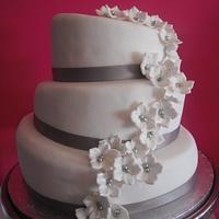 Topsy Turvy Whimsical Wedding Cake