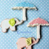 Baby shower ideas - cookie decorated