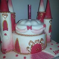 pink princess castle