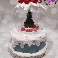 Christmas tree snow globe 