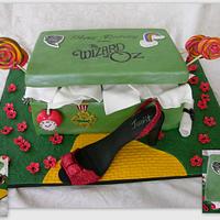 Wizard of Oz Shoe Box Cake