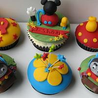 Mickeymouse Clubhouse and Thomas Cupcakes 