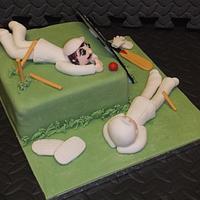 Cricketer Cake