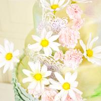 Pastel wedding cake