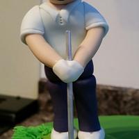 Golfer Birthday Cake