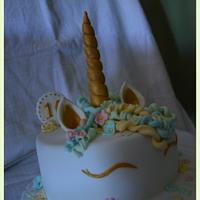 Unicorn birthday cake