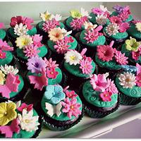 Flowers&Butterflies themed Cupcakes
