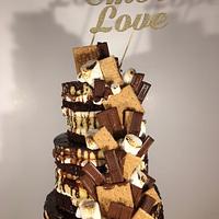 Smore Love Wedding Cake