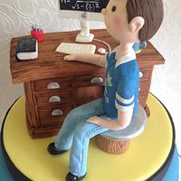 Everton fan / physics student 21st birthday cake