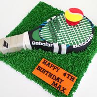 Tennis Racket Cake - Wimbledon Is Here!