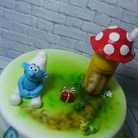 Smurf cake