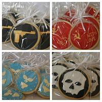 James Bond Themed Cookies - Can you name the films??