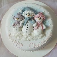 'Snowfamily' Cake