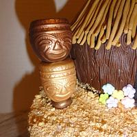 Tiki Hut Cake