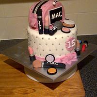 mac makeup cake