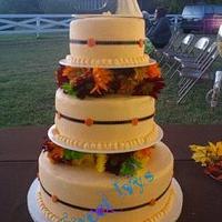 Fall Wedding Cake 