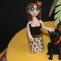 Hawaii themed cake!