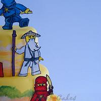 Painted Lego Ninjago Cake