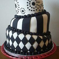 Topsy Turvy Anniversary cake