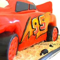 3D Lightning McQueen Cake !!!