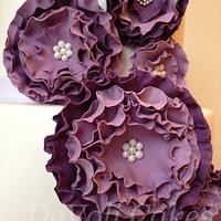 Purple Ruffle Flowers
