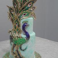 Peacock Glory - cake by Apsara's Cakes - CakesDecor