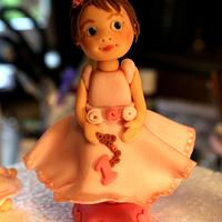 Little girl´s first birthday cake / Mouse 