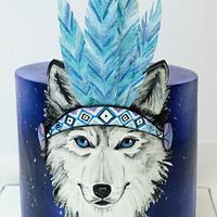 Magic wolf cake