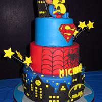 Super Hero Cake for Super Michael