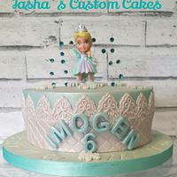 Frozen Toddler Elsa cake