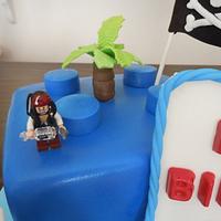 Lego pirate cake