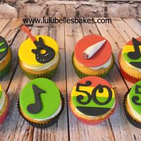 Bob Marley themed birthday cake