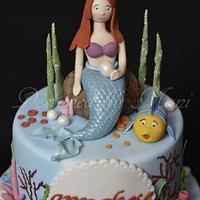'Arial the mermaid' birthday cake