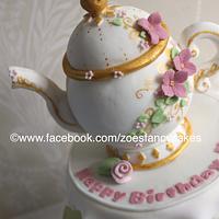 Tea party cake and cupcakes