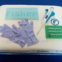 Fisher Scientific customer appreciation day cake