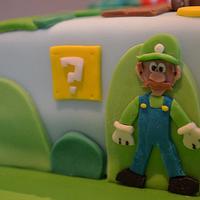 Mario and Luigi - Nintendo Birthday Cake