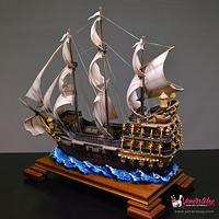 3D Galleon Ship Cake