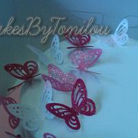 Simple butterfly cake