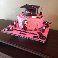 Cosmetology graduation cake