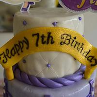 Sofia the First themed cake