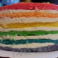 Rainbow birthday cake - for me!