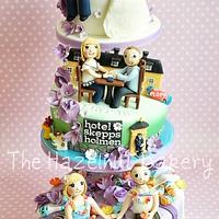 Personalised Story Wedding Cake