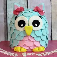 3D Owl Cake! 3D Owl Cake!