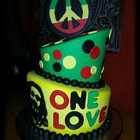 Bob Marley themed cake.